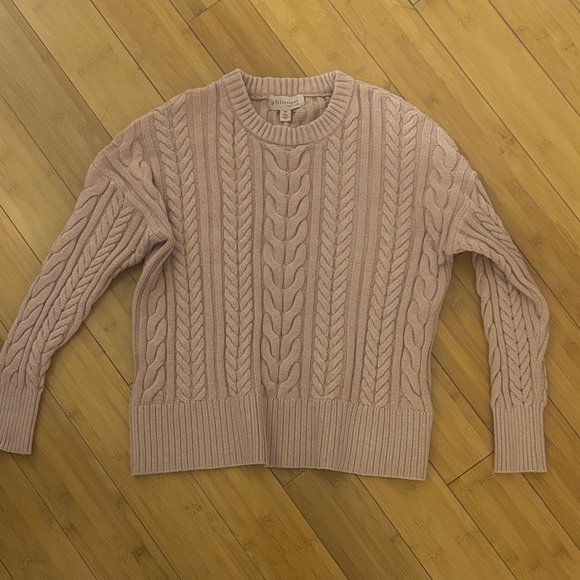 Philosophy Sweaters - Philosophy Pink Cable Knit Sweater